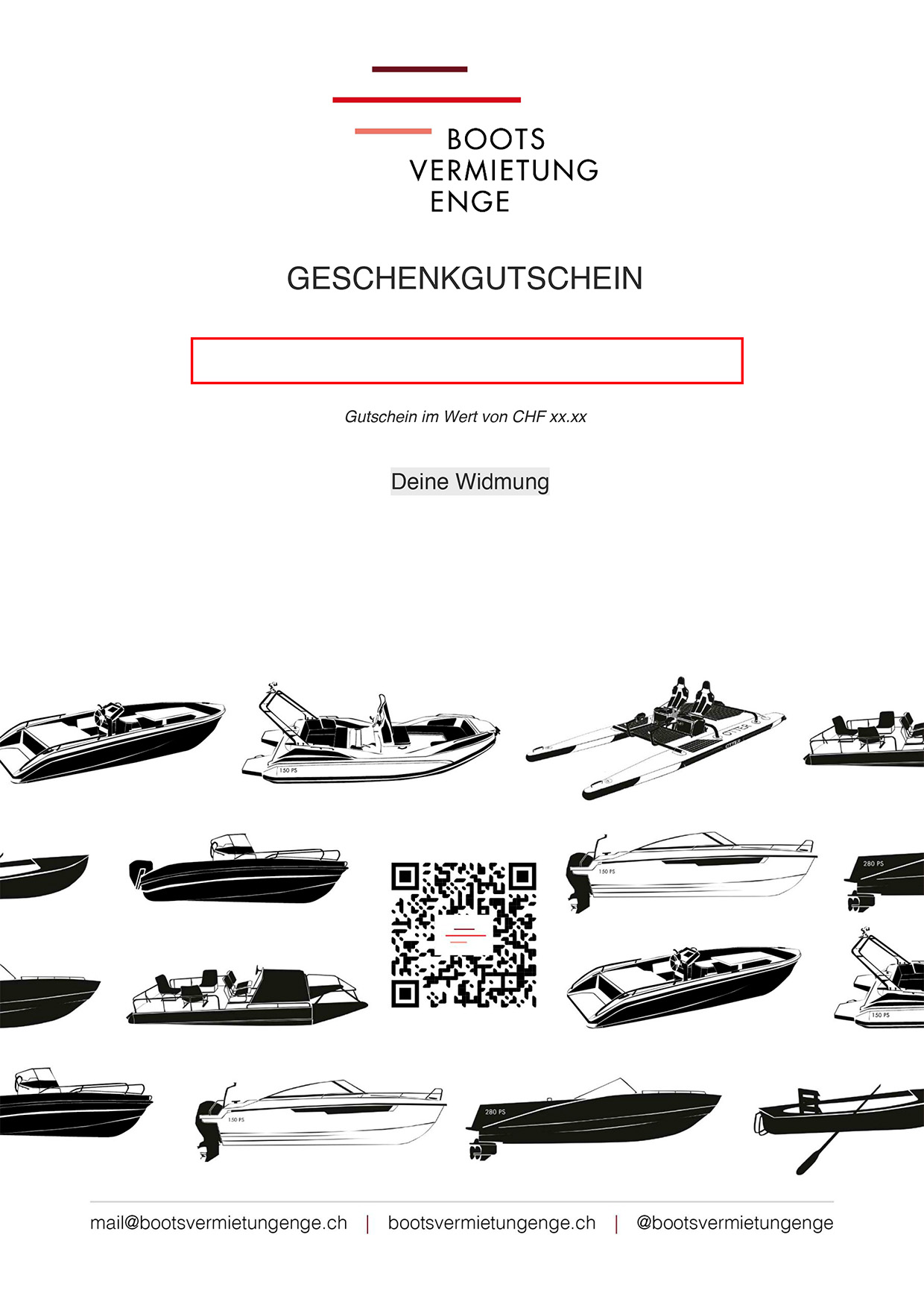 Bootsvermietung Enge Gutschein